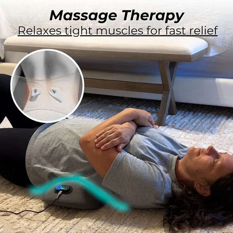 3-In-1 Lumbar Massager - Heating & Traction Device