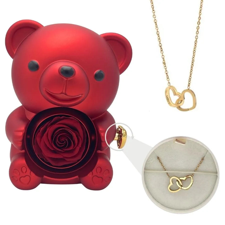 Eternal Bear & Personalized Necklace