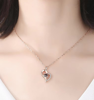 Love You Projection Necklace