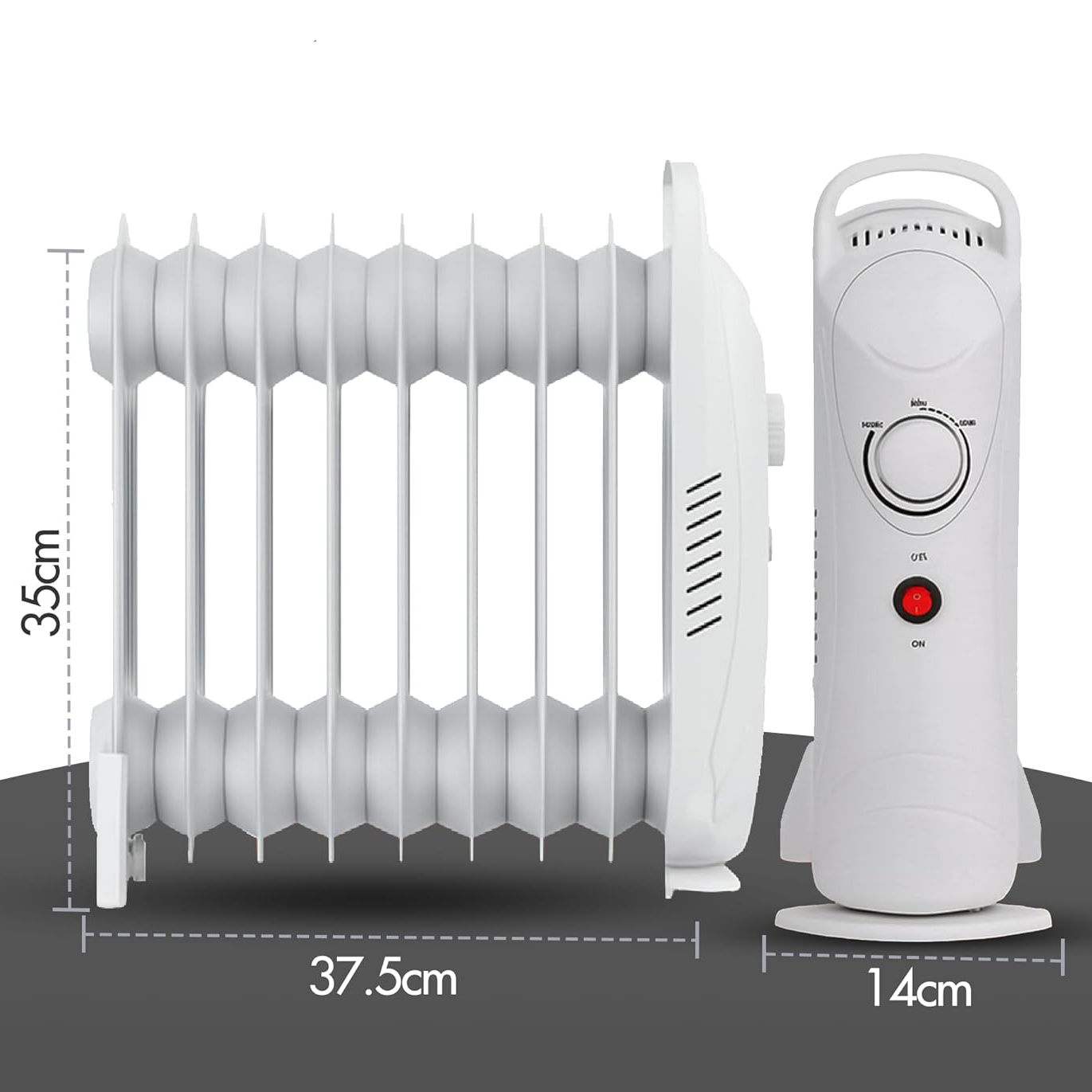 Portable 7 Fin Oil Filled Radiator
