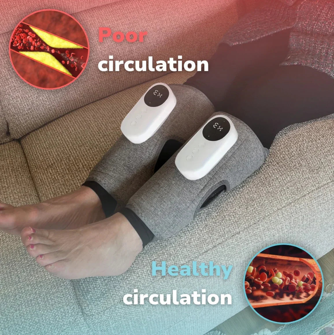 3-In-1 Leg Compression Massager