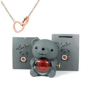 Eternal Bear & Personalized Necklace