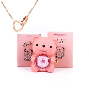 Eternal Bear & Personalized Necklace