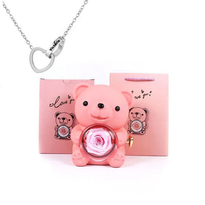 Eternal Bear & Personalized Necklace