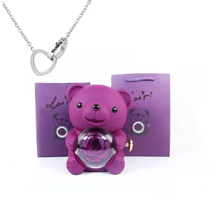 Eternal Bear & Personalized Necklace