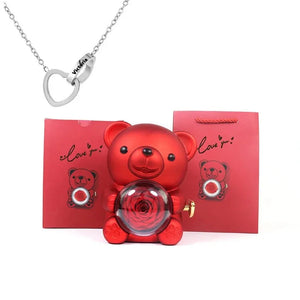 Eternal Bear & Personalized Necklace