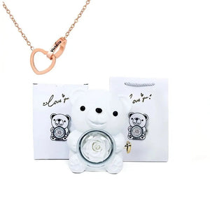 Eternal Bear & Personalized Necklace