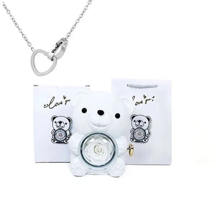 Eternal Bear & Personalized Necklace