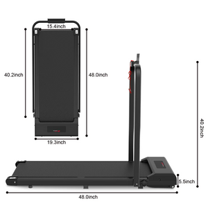 Folding Treadmill, Under Desk Treadmill, Walking Jogging Machine for Home Office